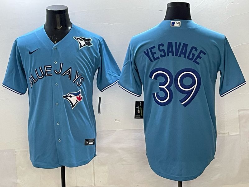 Men 2025 Toronto Blue Jays #39 Yeaavage Light Blue Game Nike MLB Jersey style 06